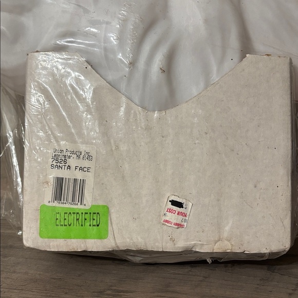 NEW OLD STOCK VINTAGE UNION BLOW MOLD SANTA CLAUS FACE 21 IN. ORIG. PACKAGING - Picture 3 of 16